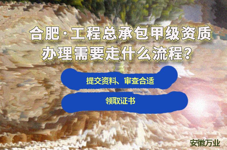 合肥工程總承包甲級資質辦理需要走什么流程？